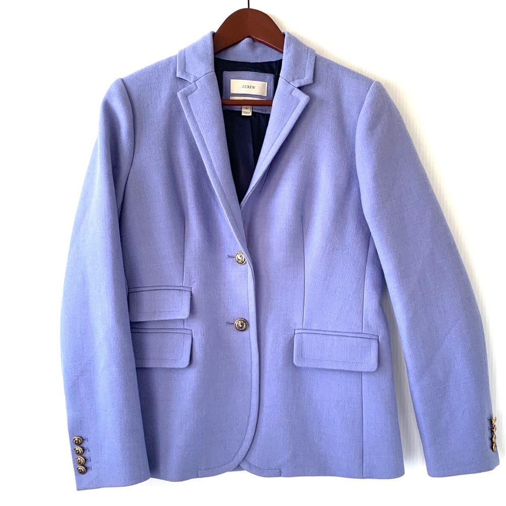 •J. Crew• Violet Purple Hacking Jacket size 10